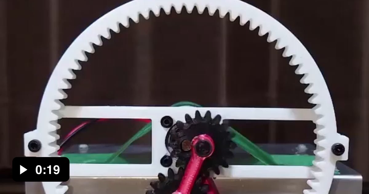 Intermittent motion mechanism using a internal gear 9GAG