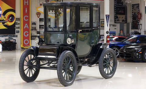 This is a 1911 Baker Electric car. By the year 1900, electric cars were ...