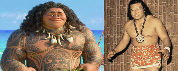 In Moana 2016 Mauis Visual Appearance Is Partly Modeled On Dwayne The Rock Johnsons 