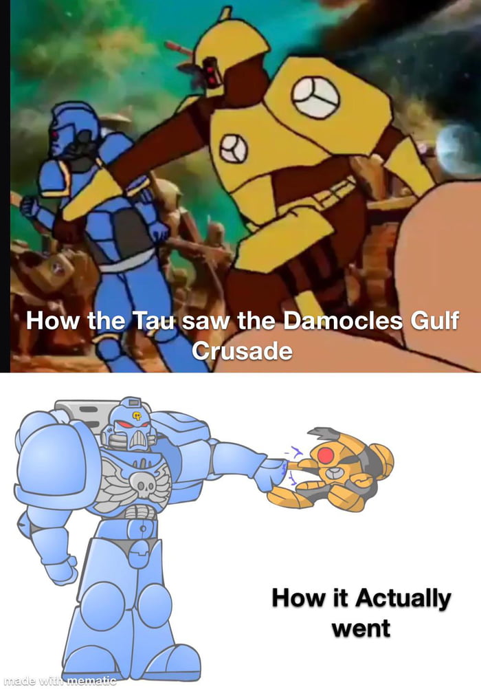 Tau in Melee - 9GAG