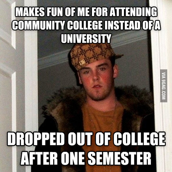 My Scumbag Coworker When I Brought Up School 9gag