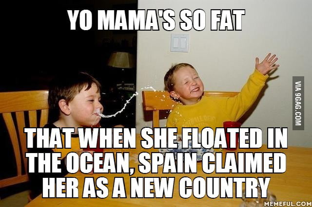 Yo Mama so fat... 