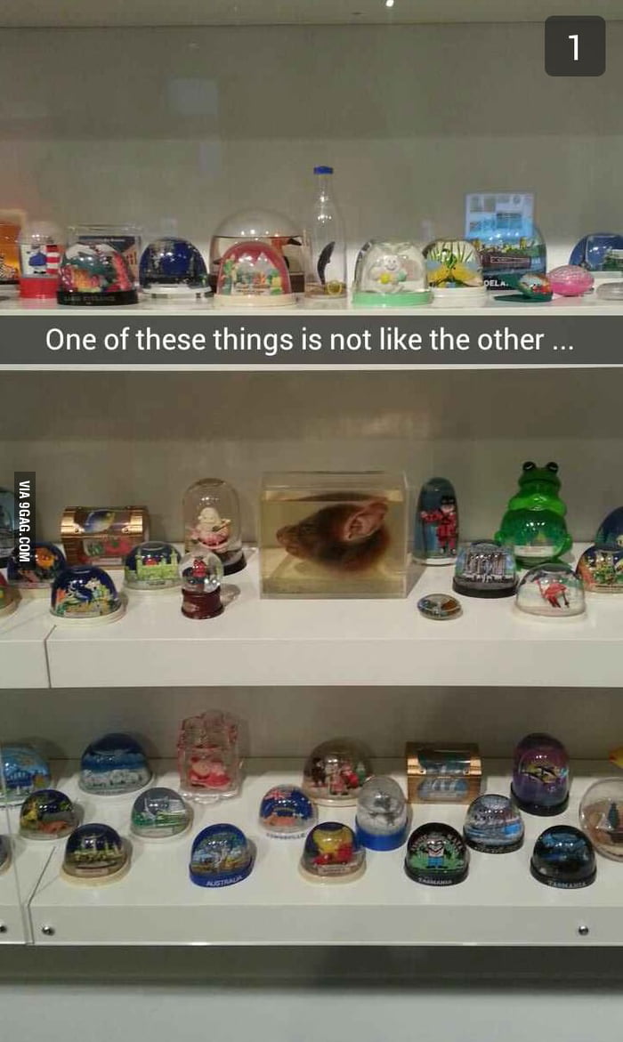 Saw This Snow Globe Display At The Museum And Noticed Something That