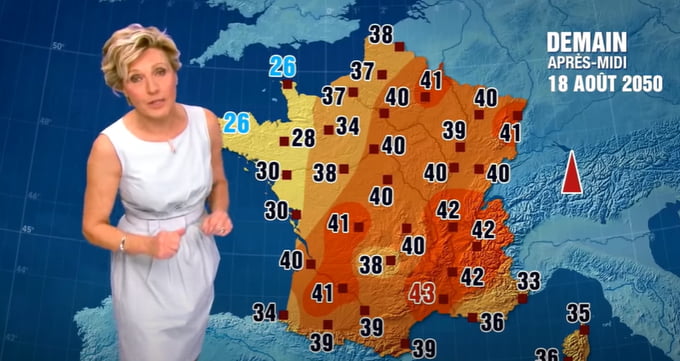 In 2014 This French Weather Presenter Announced The Forecast For August 18 2050 As Part Of A 