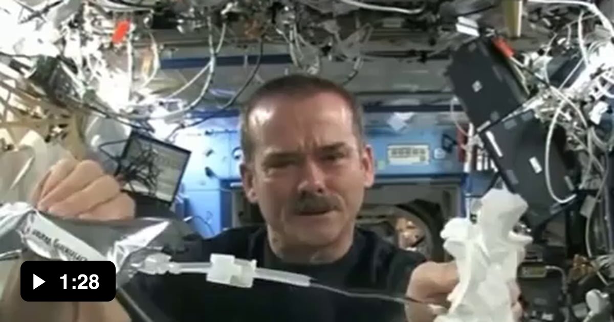 Wringing a wet towel in zero G 9GAG