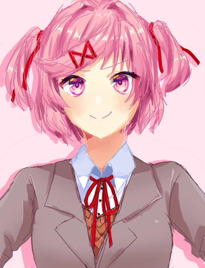 Smiling Natsuki - 9GAG