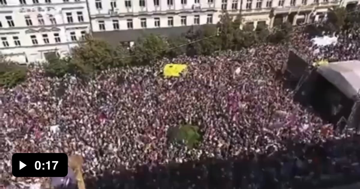 🇨🇿📹— On 3 9 2022 Tens Of Thousands Of Citizens Of The Czech Republic Gathered In Prague The 