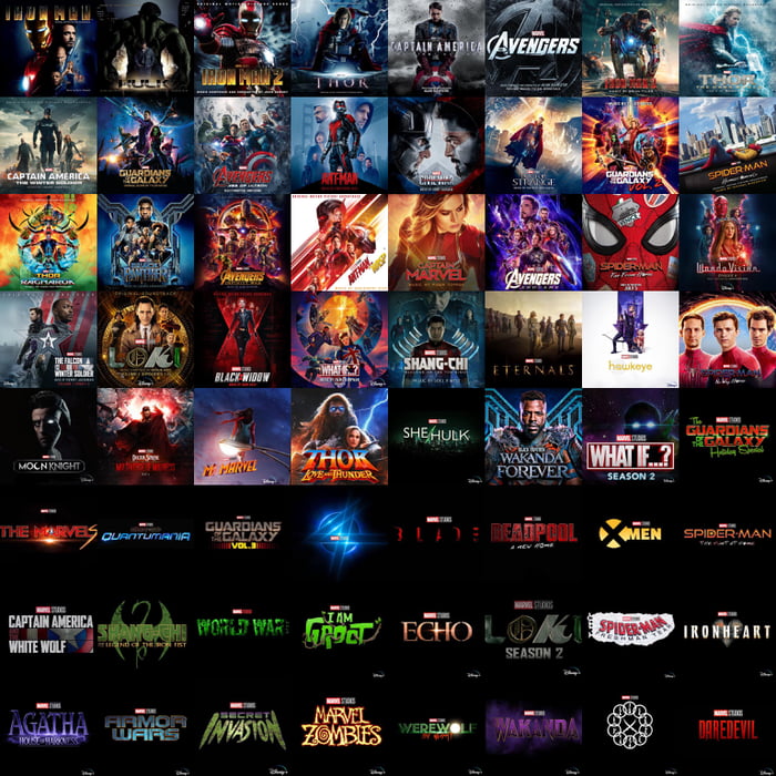 In a couple of years the MCU will have released 64 projects - 9GAG