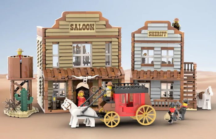 Western Town MOC! - 9GAG