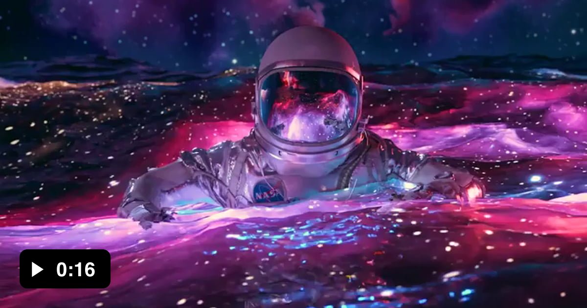 Astronaut In Galaxy Water 9gag