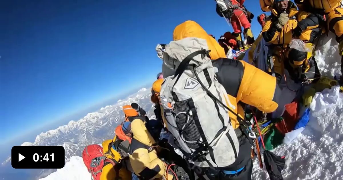 GoPro video shot on the summit of Mount Everest - 9GAG