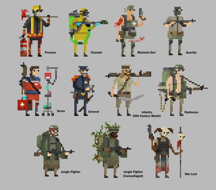 You Guys Liked My Last Post So Here Are More Of The Pixel Art Character ...