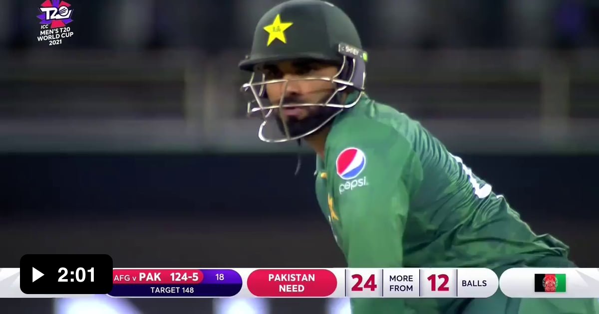 Asif Ali Hits Sixes In An Over To Win The Game For Pakistan Against