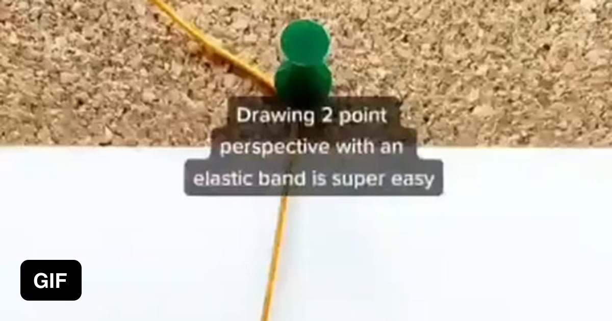 Perspective String Drawing a 2-point perspective with a string - 9GAG