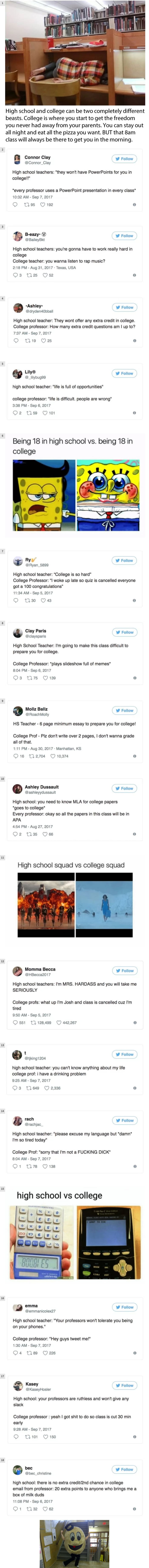 18 Tweets That Prove High School And College Are Worlds Apart
