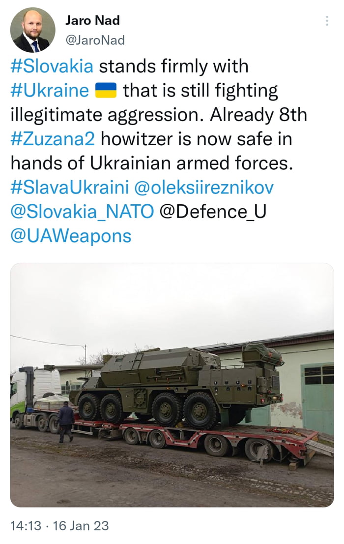 According to Slovak MoD 8th Zuzana 2 self propelled howitzer has been