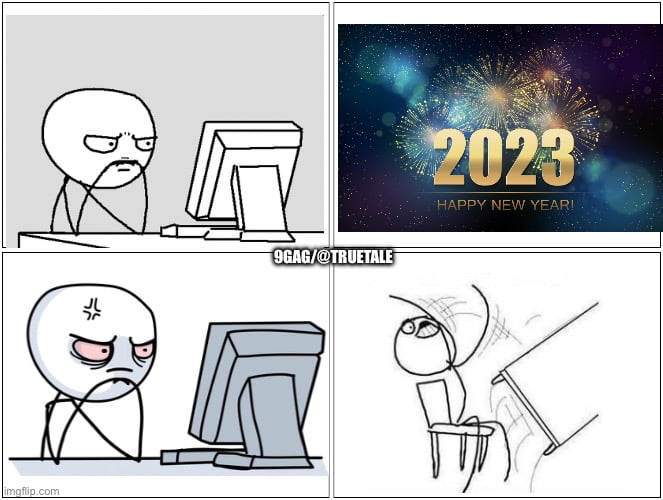 Rage comics potato 🥔 new year - 9GAG