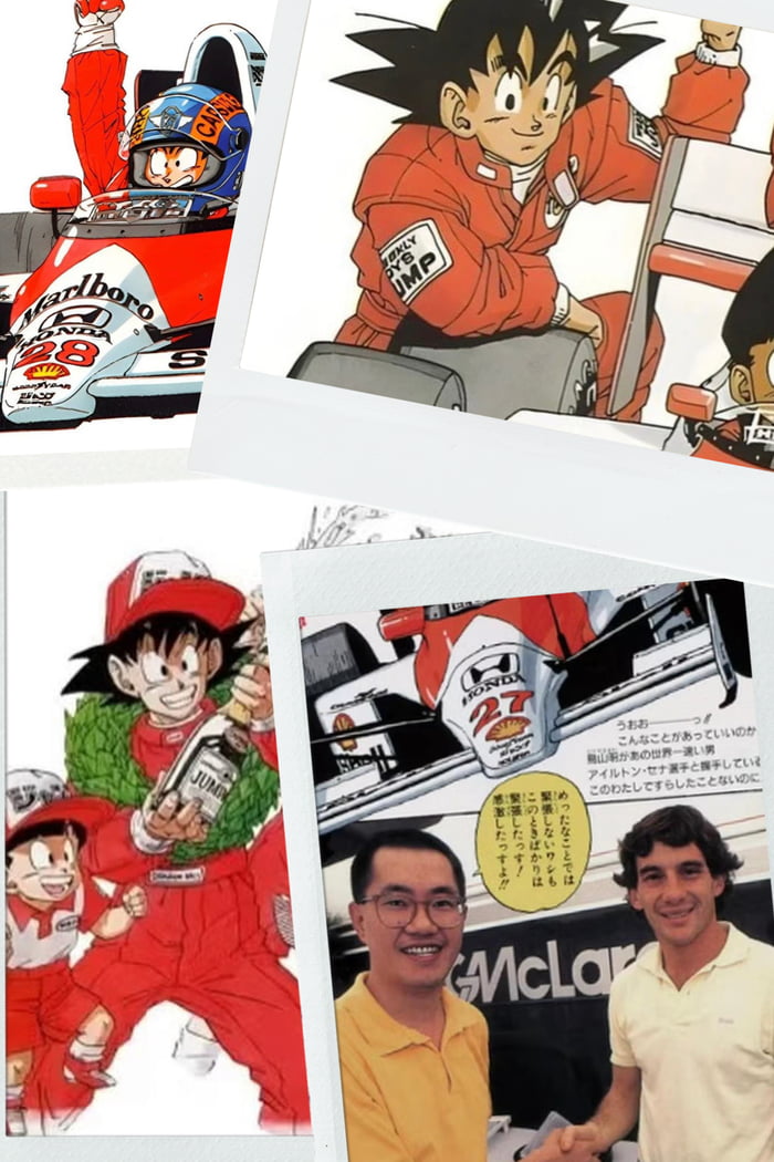 Akira Toriyama was a fan of Ayrton Senna and even drew him as Goku. The ...