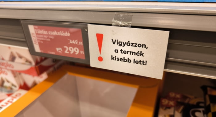 In Hungary, grocery shops must warn the customers if a product gets ...