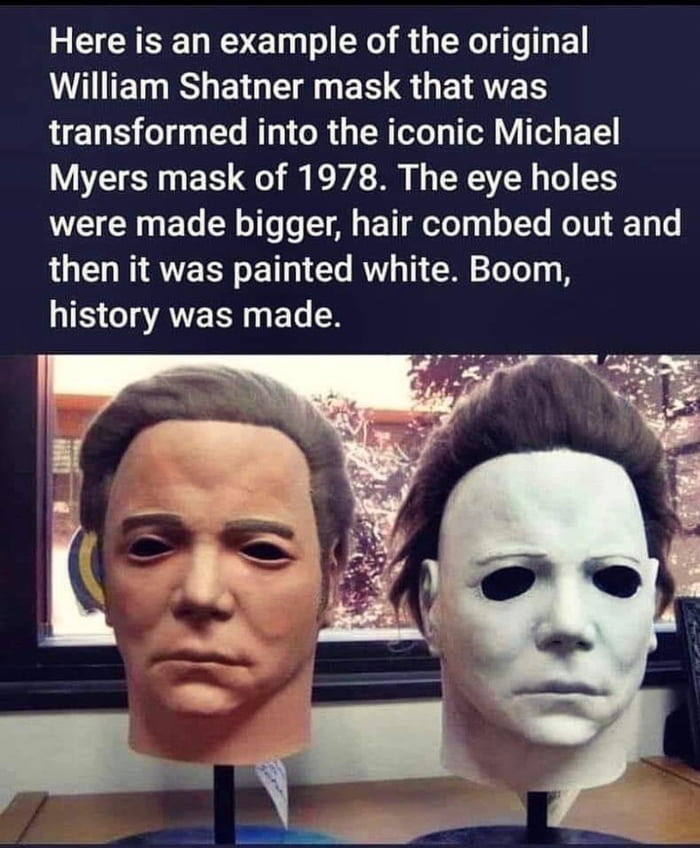 William Shatner Halloween Mask