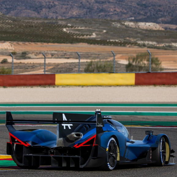 Rear light on the Alpine WEC hypercar made to look like Alpine's logo ...