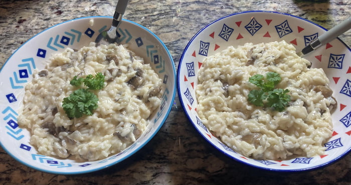 Homemade Mushroom Risotto Gag