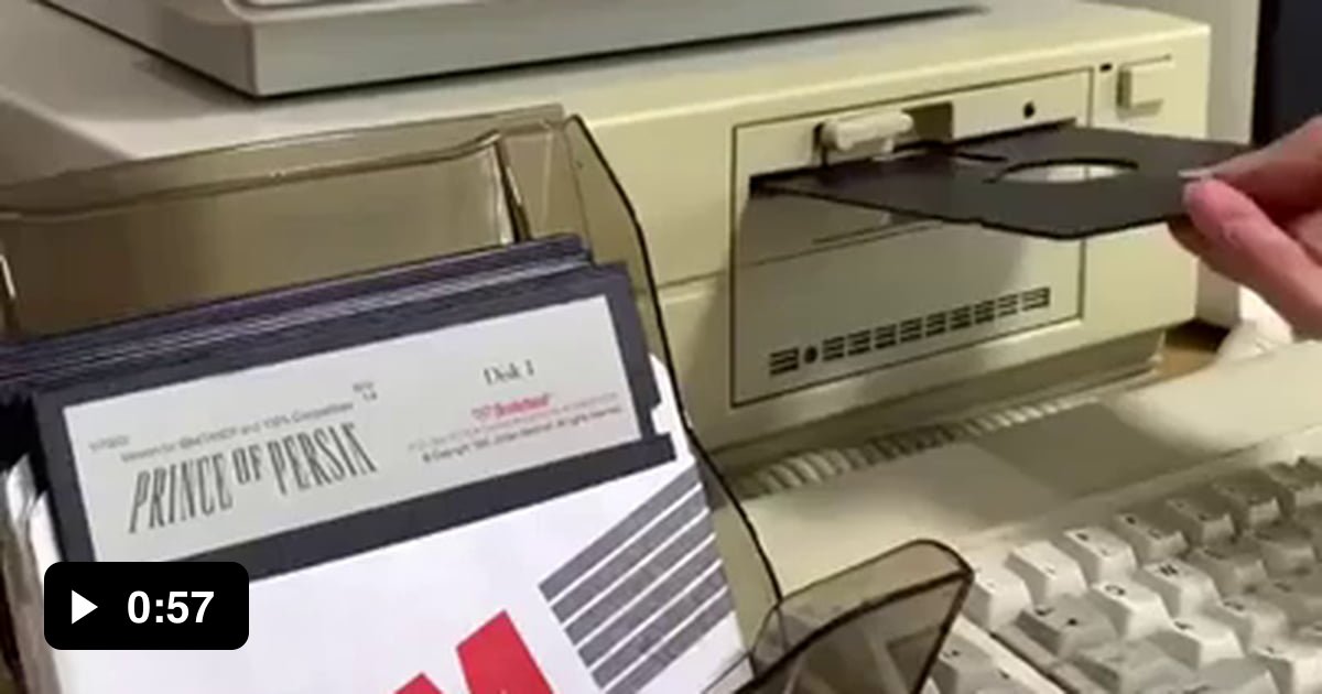 Prince of Persia on 5.25 floppy disk 9GAG