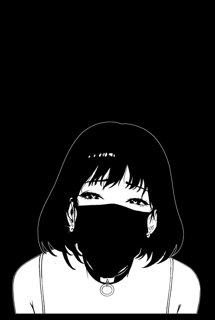 Cute girl with facemask (3500x5200) - 9GAG