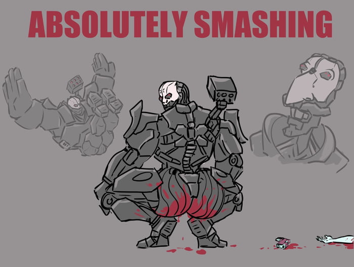Adam Smasher Stomp Gif