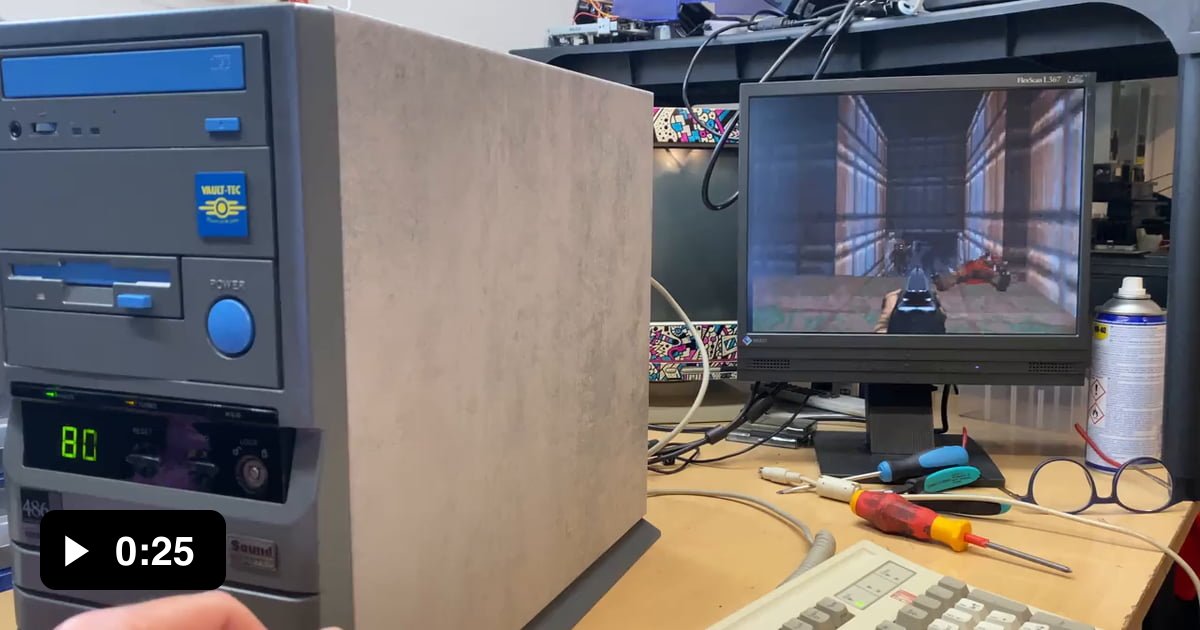 This is what Turbo button on an old PC does in this case while running Doom on an 486 80MHz