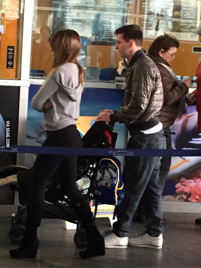 So we went to Barcelona and saw Messi with his family buying tickes for ...