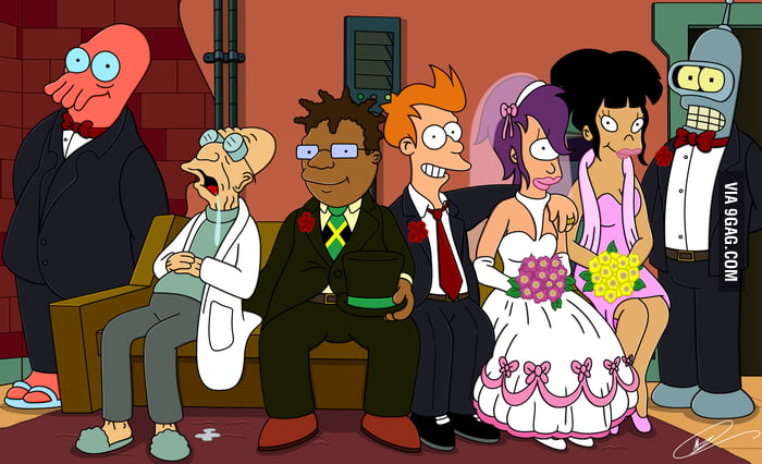 Annual Futurama Crew Photo No.3 - I hear wedding bells... no seriously ...