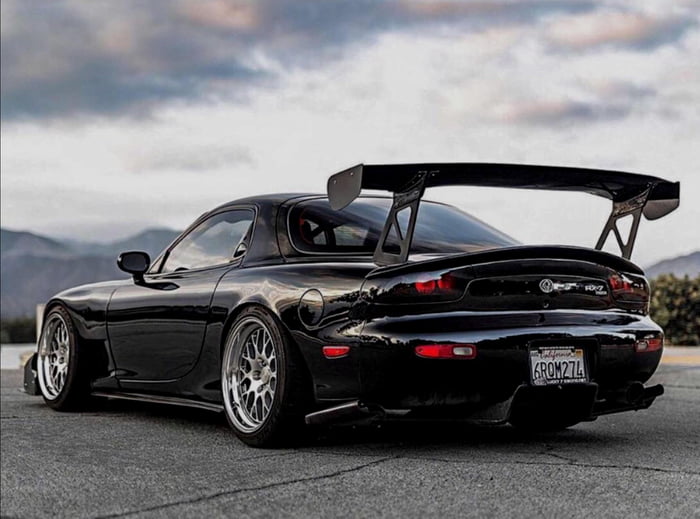 Black Mazda RX7 FD3S - 9GAG