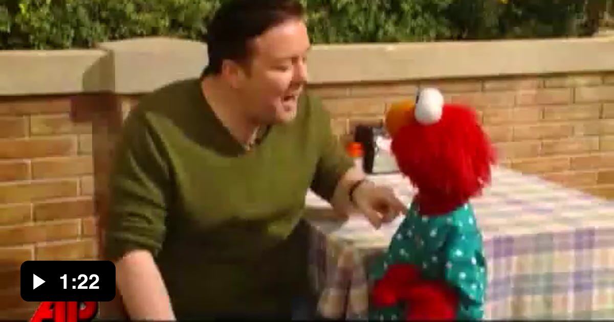 Hilarious Gervais and Elmo Interview 9GAG