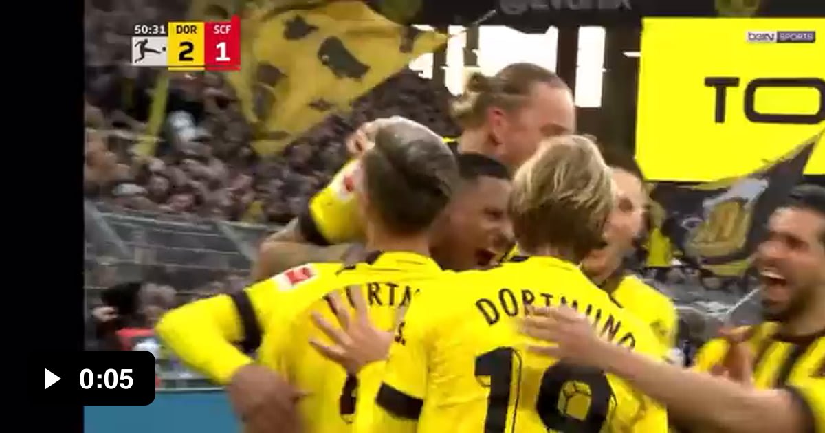 Adeyemi falling after a goal celebration - 9GAG