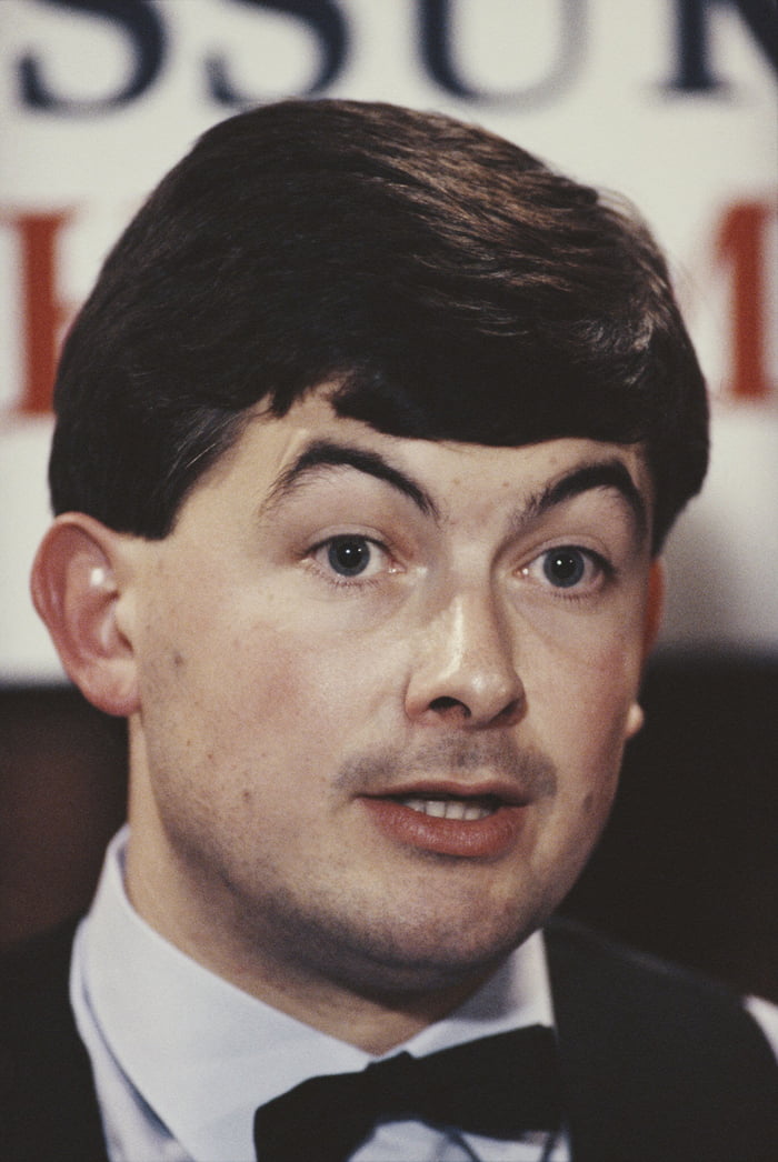 A Young Rowan Atkinson (Mr Bean) On His Wedding Day - 9GAG