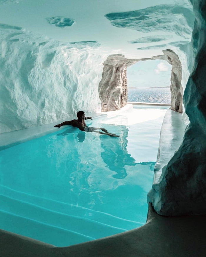 Cave Hotel Suit in the Aegean Sea - 9GAG