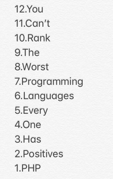 worst programming language list