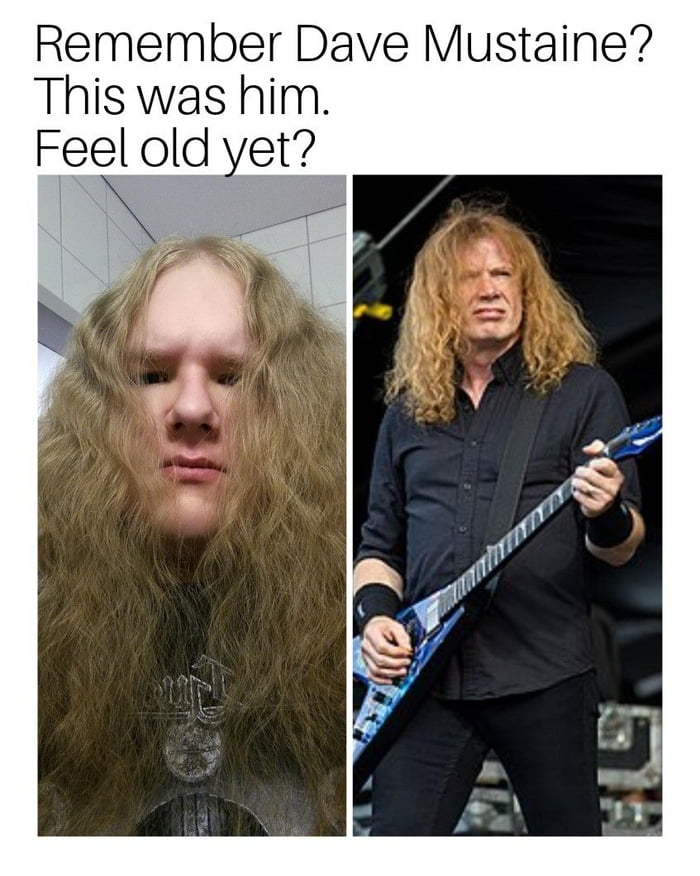 Rare photo of Dave Mustaine - 9GAG