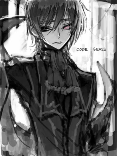 lelouch  Code geass, Anime monochrome, Anime