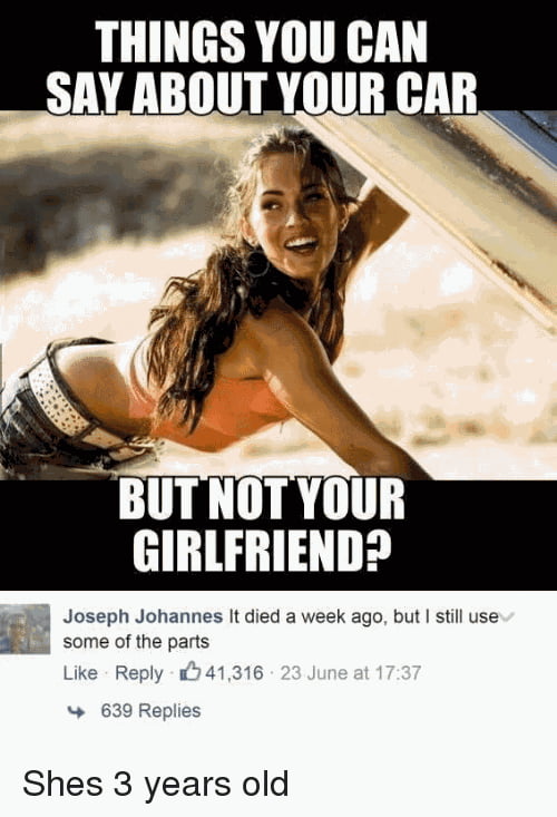 Things not to do to your girlfriend