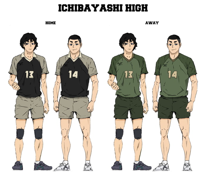 My take on Ichibayashi design fanart. In Haikyuu season 4 style. (Manga ...