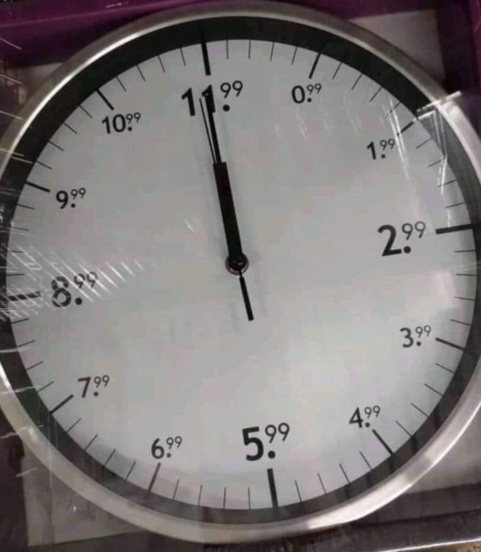 Clock in a supermarket 9GAG