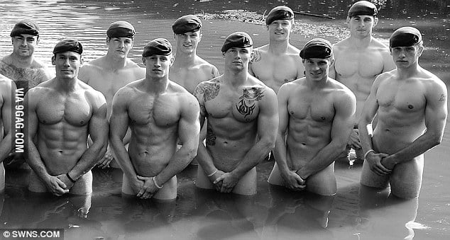 Royal Marines, going commando for a steamy charity calendar - 9GAG