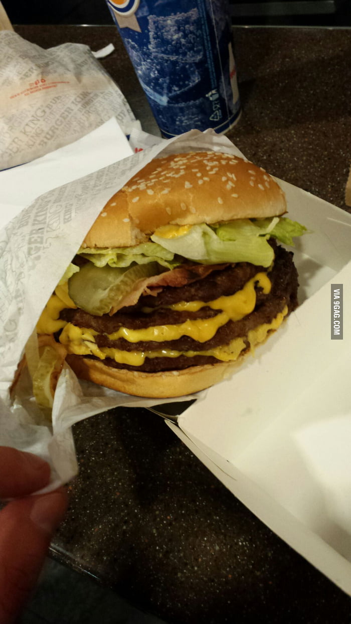 Big king xxxxl = burgerporn - 9GAG