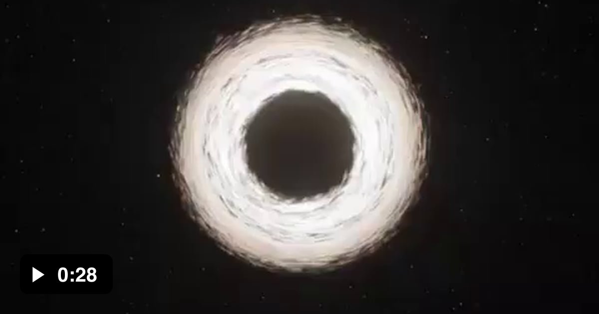 Simulation of the approach of a black hole such as M87 - 9GAG