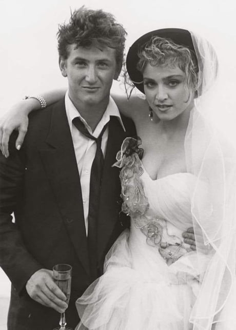 Sean Penn And Madonna On Their Wedding Day 1985 9gag