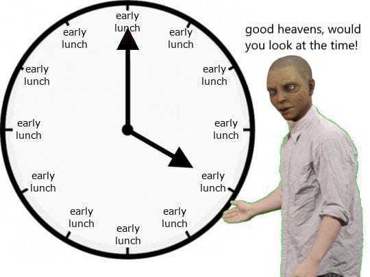 Image result for early lunch for konzu