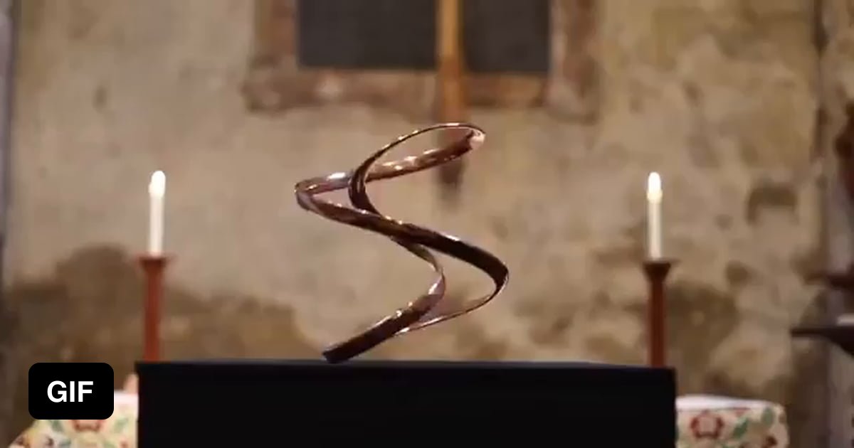 The mesmerizing sculpture known as "Wonder" created by artist