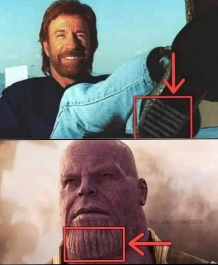 Chuck Norris can put his foot wherever he wants to 9GAG